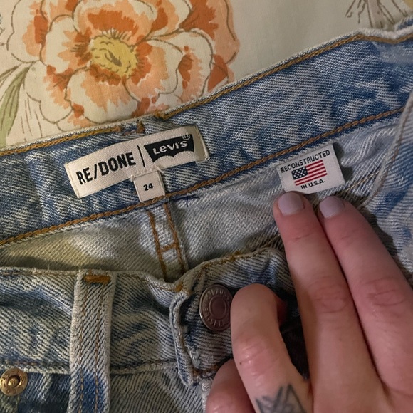 Re/Done denim shorts - Picture 5 of 6